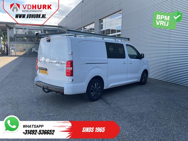 Peugeot EXPERT 2.0 HDi 180 pk Aut. DC Dubbel cabine LED/ Imperiaal/ Stuurverw./ Carplay/ Navi/ Camera/ Climate/ Afn.Trekhaak/ PDC/ LMV/ Cruise