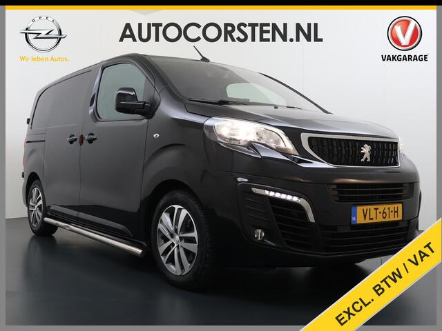 Peugeot EXPERT 2.0HDI Automaat 2XSchuifdeur 3-Pers. Adap.Cruise Head-Up 3D-Navi 360°Camera Apple Carplay Android Auto Airco Lmv Pdc Keyless DAB Sidebars Led Betonplex Vloer Wandbetimmering Euro 6 1e Eigenaar Origineel Nederlandse Bus