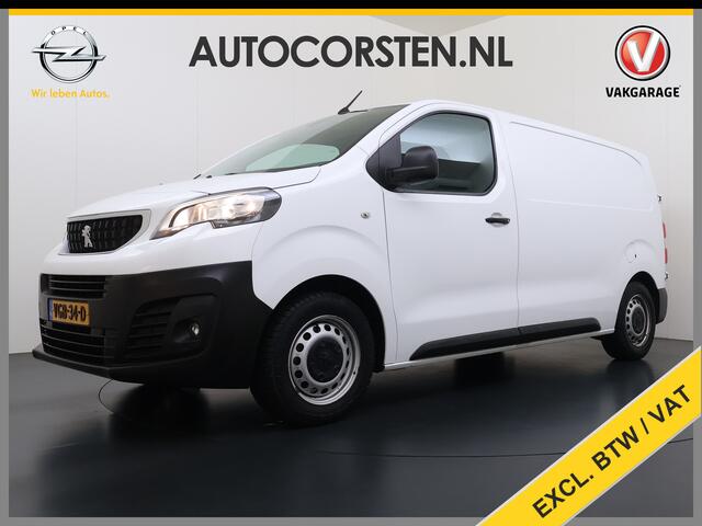 Peugeot EXPERT 1.5HDI 100PK L2 3-Persoons LIFT Euro 6 360°Camera Airco Apple Carplay Android Auto Navi Cruise Control Bluetooth Regen-Lichtsensor Betonplex Vloer Wandbetimmering Schuifdeur 1e Eigenaar Dealeronderhouden Origineel Nederlandse Auto