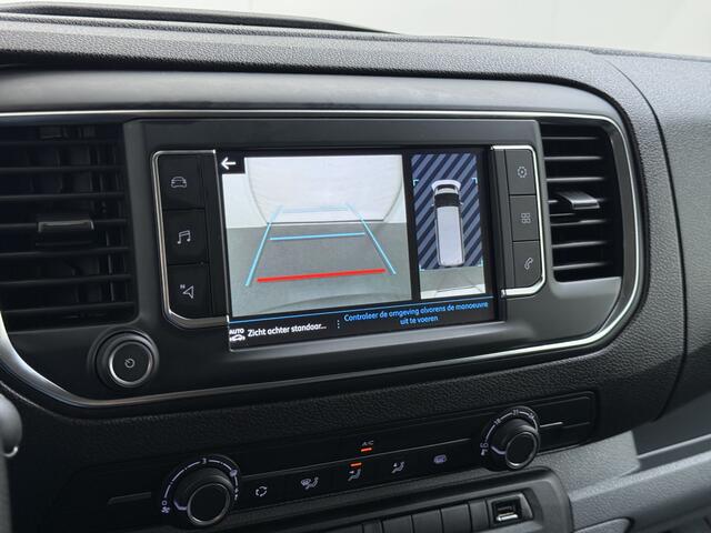 Peugeot EXPERT 1.5HDI 100PK L2 3-Persoons LIFT Euro 6 360°Camera Airco Apple Carplay Android Auto Navi Cruise Control Bluetooth Regen-Lichtsensor Betonplex Vloer Wandbetimmering Schuifdeur 1e Eigenaar Dealeronderhouden Origineel Nederlandse Auto