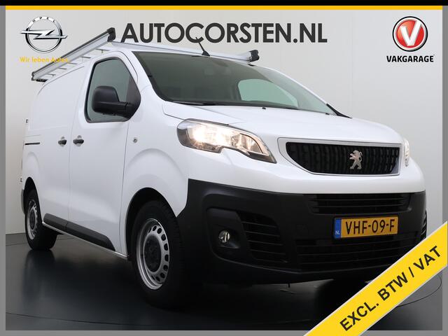 Peugeot EXPERT 2.0HDI 123PK 3-Persoons Euro 6 Imperiaal 2X Schuifdeur Trekhaak 360°Camera BlindSpot Assistent Apple Carplay Android Auto Cruise Control DAB Pdc Premium Betonplex Vloer Wandbetimmering Regen-Lichtsensor 2.500KG Trekgewicht 1e Eigenaar Origineel Nederlands