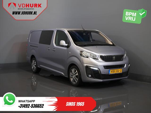 Peugeot EXPERT 2.0 HDI 180 pk Aut. DC Dubbel Cabine 2x Schuifdeur/ Carplay/ Stoelverw./ Climate/ Navi/ Camera/ Cruise/ 17'LMV/ PDC/ Trekhaak