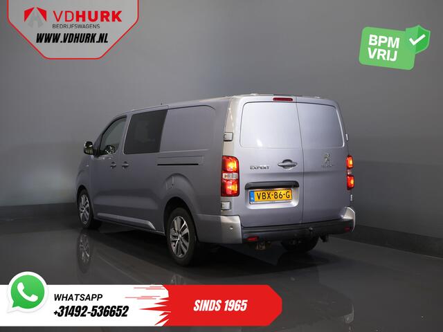 Peugeot EXPERT 2.0 HDI 180 pk Aut. DC Dubbel Cabine 2x Schuifdeur/ Carplay/ Stoelverw./ Climate/ Navi/ Camera/ Cruise/ 17'LMV/ PDC/ Trekhaak