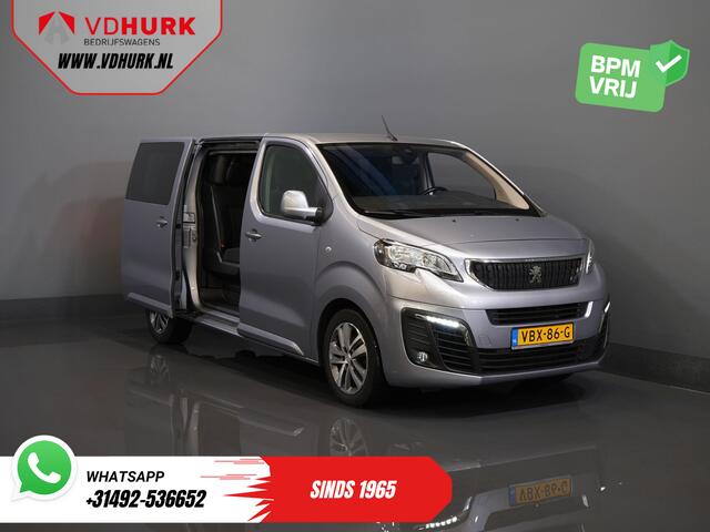Peugeot EXPERT 2.0 HDI 180 pk Aut. DC Dubbel Cabine 2x Schuifdeur/ Carplay/ Stoelverw./ Climate/ Navi/ Camera/ Cruise/ 17'LMV/ PDC/ Trekhaak