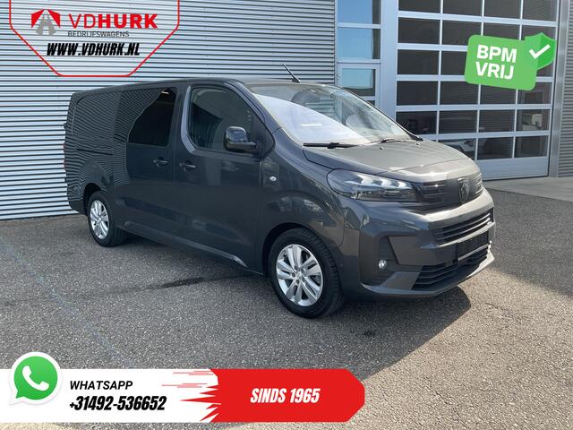 Peugeot EXPERT 2.0 HDi 145 pk DC Dubbel Cabine LED/ Carplay/ 2x Schuifdeur/ Virtual Cockpit/ Keyless/ Climate/ Camera/ 17'LMV/ PDC/ Afn.Trekhaak