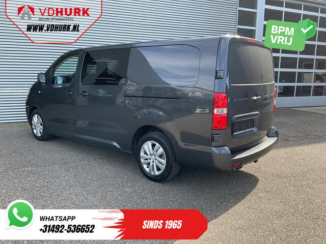 Peugeot EXPERT 2.0 HDi 145 pk DC Dubbel Cabine LED/ Carplay/ 2x Schuifdeur/ Virtual Cockpit/ Keyless/ Climate/ Camera/ 17'LMV/ PDC/ Afn.Trekhaak