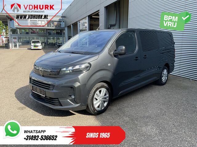 Peugeot EXPERT 2.0 HDi 145 pk DC Dubbel Cabine LED/ Carplay/ 2x Schuifdeur/ Virtual Cockpit/ Keyless/ Climate/ Camera/ 17'LMV/ PDC/ Afn.Trekhaak