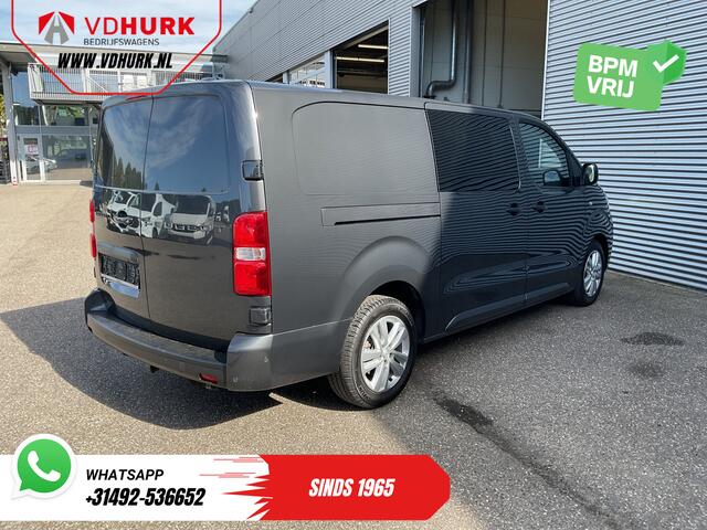 Peugeot EXPERT 2.0 HDi 145 pk DC Dubbel Cabine LED/ Carplay/ 2x Schuifdeur/ Virtual Cockpit/ Keyless/ Climate/ Camera/ 17'LMV/ PDC/ Afn.Trekhaak