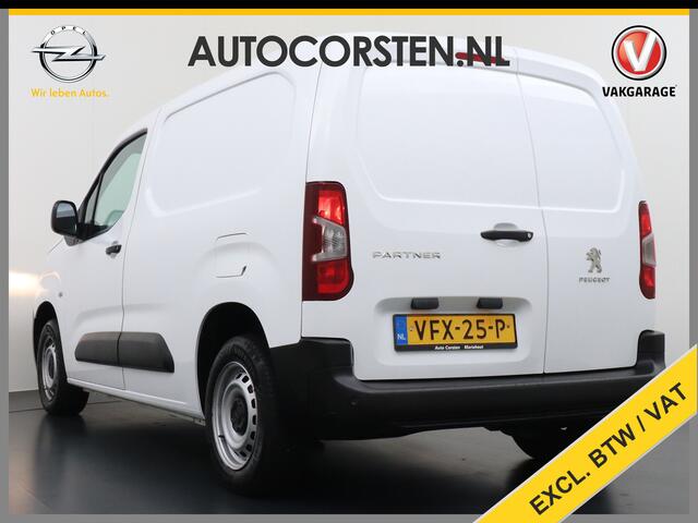 Peugeot PARTNER 1.5 BlueHDI Premium Euro 6 Navi PDC Apple Carplay Android Mirror-Link Airco Cruise Control Bluetooth Led PDC Connected services Betonplex Lat om Lat betimmering Schuifdeur Wifi 1e Eigenaar Euro 6