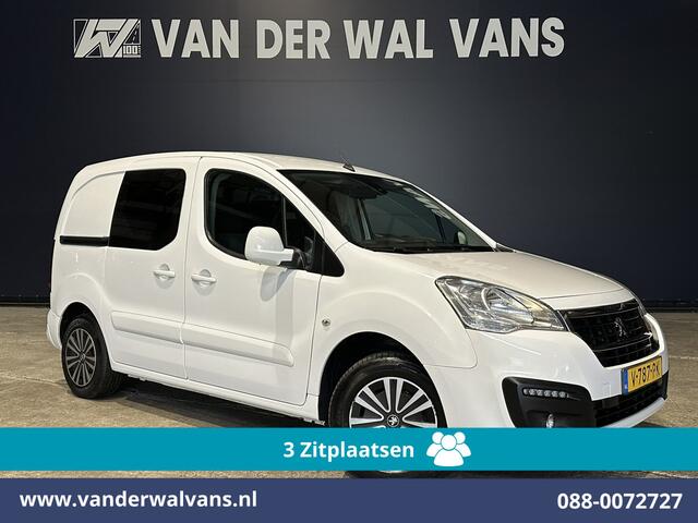 Peugeot PARTNER 1.6 BlueHDi L1H1 Euro6 Airco | 3-Zits | Navigatie | Apple Carplay | Cruisecontrol Parkeersensoren, zijdeur, bijrijdersbank