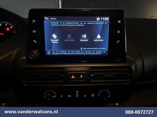 Peugeot PARTNER 1.5 BlueHDI L1H1 Euro6 Airco | Apple Carplay | Android Auto | Cruisecontrol Trekhaak, Parkeersensoren