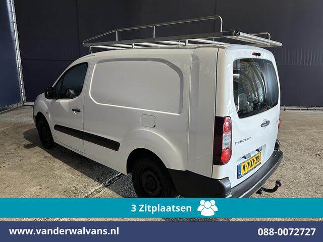 Peugeot PARTNER 1.6 BlueHDi 100pk L2H1 Euro6 Airco | 3-Zits | Imperiaal | Camera | Cruisecontrol | Trekhaak Parkeersensoren, Bijrijdersbank