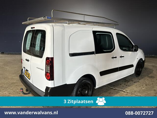 Peugeot PARTNER 1.6 BlueHDi 100pk L2H1 Euro6 Airco | 3-Zits | Imperiaal | Camera | Cruisecontrol | Trekhaak Parkeersensoren, Bijrijdersbank