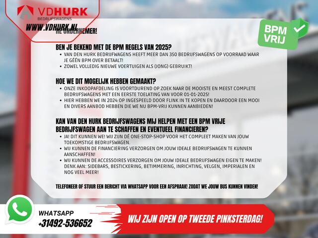 Peugeot PARTNER (Fiat Doblo) 1.5 HDi 100 pk 3 Pers./ Carplay/ Camera/ Navi/ PDC/ Cruise/ Airco