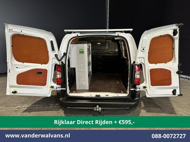 Peugeot PARTNER 1.5 BlueHDI 102pk L1H1 Inrichting Euro6 *Rijklaar Direct Rijden* Airco | Navigatie | Apple Carplay | Cruisecontrol Android Auto, Parkeersensoren, Trekhaak, Dakdragers