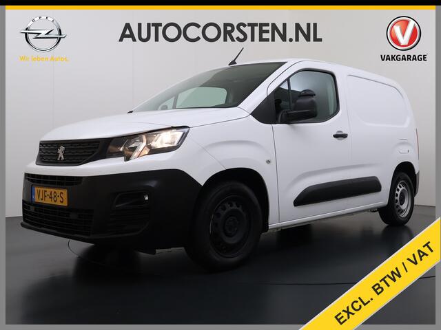 Peugeot PARTNER 1.5 HDI 102PK Trekhaak Apple Carplay Android Auto Euro 6 Navi* Airco Cruise Control Premium Schuifdeur Betonplex Vloer Bott-Inbouwkast Tussenwand 1e Eigenaar 1.000 Trekgewicht Origineel Nederlandse Auto