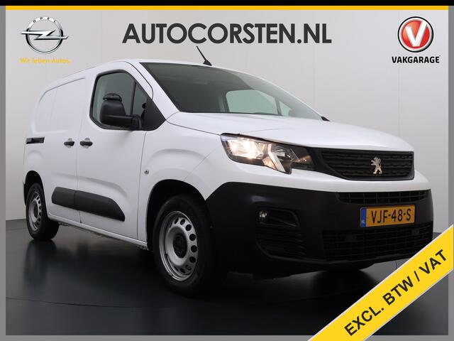 Peugeot PARTNER 1.5 HDI 102PK Trekhaak Apple Carplay Android Auto Euro 6 Navi* Airco Cruise Control Premium Schuifdeur Betonplex Vloer Bott-Inbouwkast Tussenwand 1e Eigenaar 1.000 Trekgewicht Origineel Nederlandse Auto