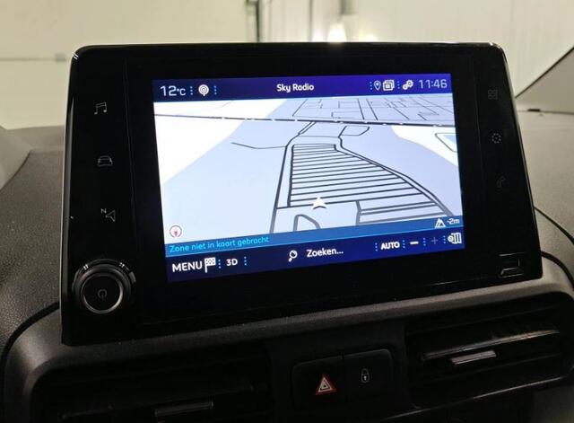 Peugeot PARTNER 1.2 Benzine 111PK Euro6 Premium / Airco / Navigatie / Cruise-ctr. / Schuifdeur + Raam / Radio multimedia