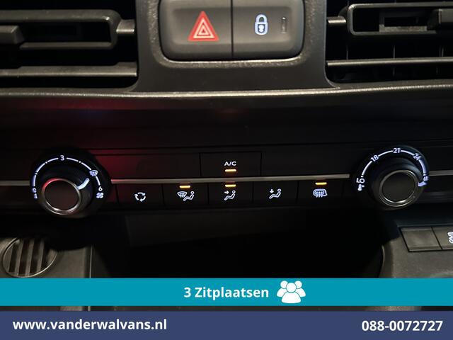 Peugeot PARTNER 1.6 BlueHDI L1H1 Euro6 Airco | 3-Zits | Camera | Apple Carplay | Cruisecontrol Android Auto, Parkeersensoren, Bijrijdersbank