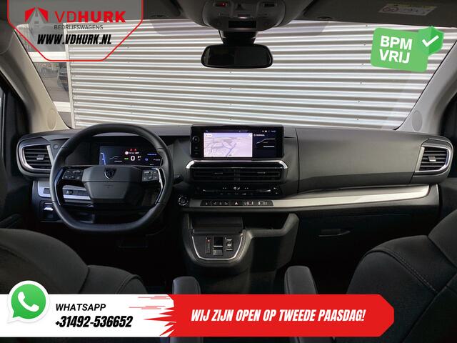 Peugeot Traveller e-Traveller L3 75kWh 348 km WLTP LED/ Snellader/ Pano/ 8 pers/ Adapt.Cruise/ Leder/ 2x Elek.Schuif/ Elek.stoelen/ Massage stoelen/ Stoelverw./ Stuurverw./ Carplay/ Navi/ Camera/ PDC/ LMV/ Climate