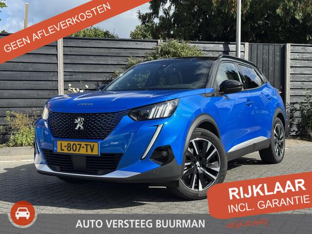 Peugeot e-2008 GT Pack 50 kWh 136PK Automaat Inclusief batterijtest, Navigatie, Achteruitrijcamera, Keyless, Panoramadak, Alcantara, Stoelverwarming