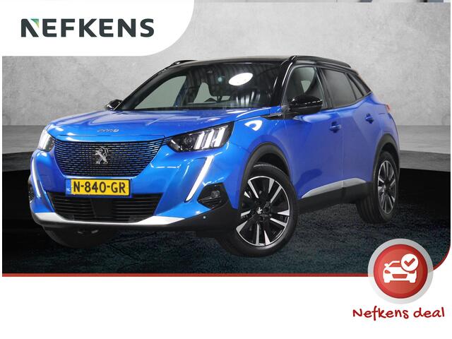 Peugeot e-2008 EV GT Pack 50 kWh 136PK | 1ste eigenaar | 3 FASE | AppleCarplay/AndroidAuto | Schuifkanteldak | Alcantara/LEER | 18"LMV | Camera | AUTOMAAT | Keyless | Adaptive Cruise Control | Climate Control | Camera | FULL LED | Two-Tone | Sfeerverlichting | Isofix | 