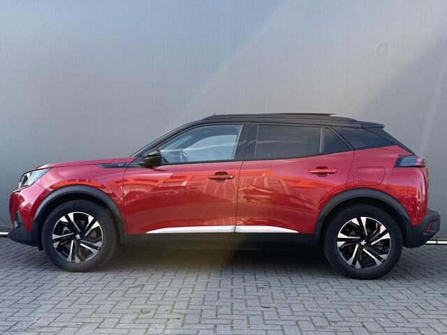 Peugeot e-2008 BWJ 2023 EV GT 136 PK 50 kWh PANO DAK | KEYLESS | STOELVERW. | HALF LEDER | CAMERA | NAVI | CLIMA | CRUISE | LMV | PDC