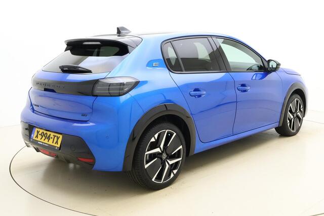Peugeot e-208 EV GT 51 kWh 156 Pk | 400 Km-WLTP | Navigatie | Adaptieve Cruise Control | Camera Achter | Zwart Dak Black Diamond | BTW Auto