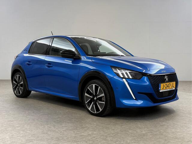 Peugeot e-208 EV GT 350 50 kWh | Snelladen | Pano | 360° | Virtual | Sfeerverl. | Carplay | Stoelverw. | Keyless | NAP