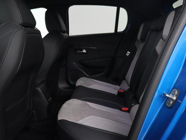 Peugeot e-208 EV GT 350 50 kWh | Stoelverwarming | Adaptive cruise | Camera | Leder-Alcantara | Keyless | Navigatie | Full LED | DAB | Climate control | Dodehoek detectie | Parkeerhulp