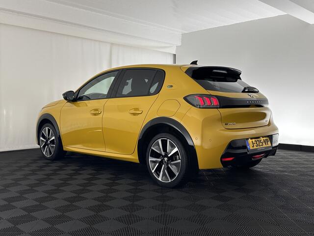 Peugeot e-208 EV GT 350 50 kWh [ 3-Fase ] {SOH-88%} (INCL.BTW) *FULL-LED | DIGI-COCKPIT | BLINDSPOT | CAMERA | LEATHER-ALCANTARA | AMBIENT-LIGHT | NAVI-FULLMAP | LANE-ASSIST | KEYLESS | DAB | CCS-FASTLOADER | HEATED-SPORTSEATS | 17''ALU