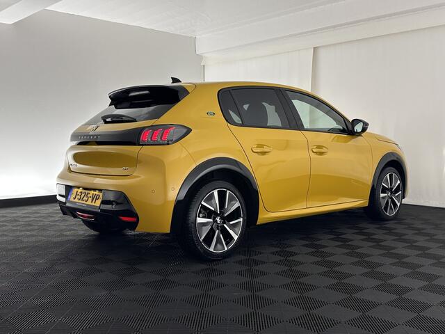 Peugeot e-208 EV GT 350 50 kWh [ 3-Fase ] {SOH-88%} (INCL.BTW) *FULL-LED | DIGI-COCKPIT | BLINDSPOT | CAMERA | LEATHER-ALCANTARA | AMBIENT-LIGHT | NAVI-FULLMAP | LANE-ASSIST | KEYLESS | DAB | CCS-FASTLOADER | HEATED-SPORTSEATS | 17''ALU