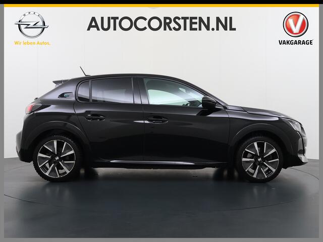 Peugeot e-208 EV GT-line 350 50kWh Pano-dak 360°Camera Leder/Alcantara Adaptive-Cruise Apple Carplay Android Auto Navi Ecc Pdc-a+v SOH 89% Stoelverwarming Led Lmv 17" Regen-Lichtsensor Privacy Glas Keyless DAB+ 1e Eigenaar Origineel Nederlandse Auto Dealeronderhouden B