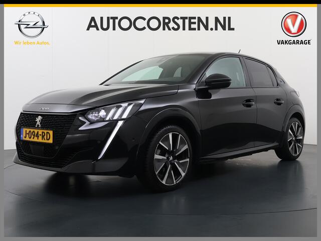 Peugeot e-208 EV GT-line 350 50kWh Pano-dak 360°Camera Leder/Alcantara Adaptive-Cruise Apple Carplay Android Auto Navi Ecc Pdc-a+v SOH 89% Stoelverwarming Led Lmv 17" Regen-Lichtsensor Privacy Glas Keyless DAB+ 1e Eigenaar Origineel Nederlandse Auto Dealeronderhouden B