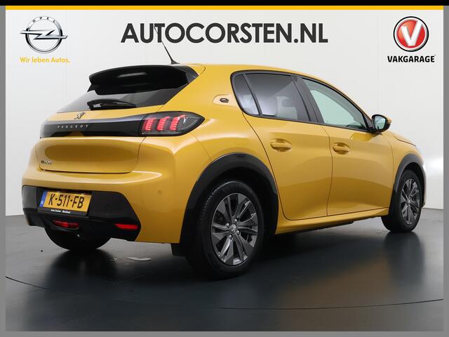 Peugeot e-208 EV Allure Première 50kWh SOH 89% Navi Ecc Stoelverwarming 360°Camera Apple Carplay Android Auto Cruise Control Pdc Led Lmv 16" Privacy Glas DAB+ Keyless Rijstrooksensor 1e Eigenaar Origineel Nederlandse Auto Dealeronderhouden