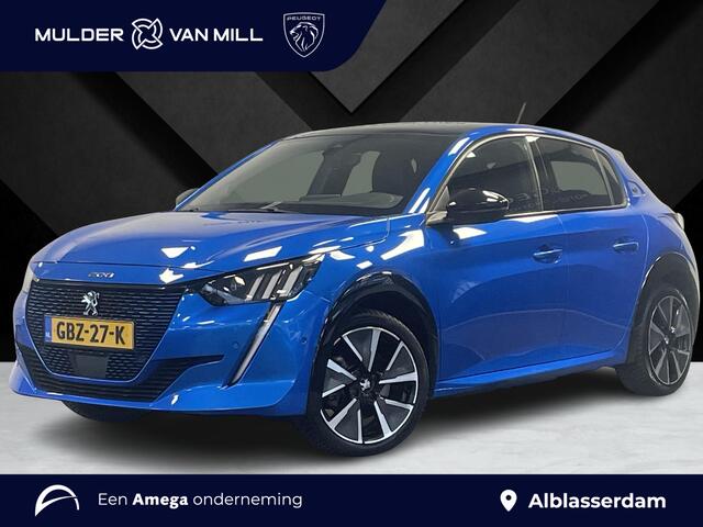 Peugeot e-208 GT EV 3-FASEN 50kWh 136pk | PANODAK | STOELVERW. | DODEHOEKBEW. | WARMTEPOMP | CAMERA | NAVI | DAB+ | CLIMA | CRUISE