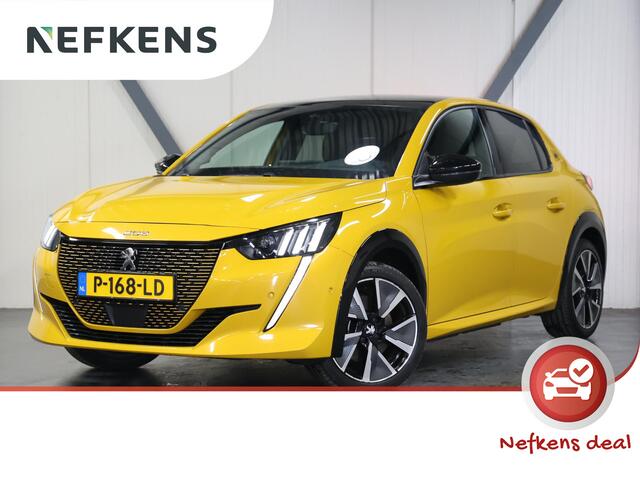 Peugeot e-208 EV GT Pack 50 kWh 136PK | 1ste eigenaar | ACCURAPPORT 92% | Panoramadak | Camera | Adaptieve Cruise Controle | 3 Fase | AppleCarplay/AndroidAuto | Stoelverwarming | Sfeerverlichting | Isofix | Privacy Glass |