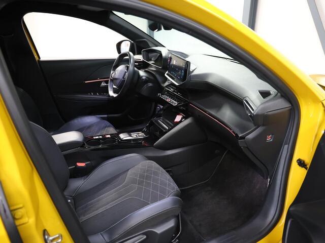 Peugeot e-208 EV GT Pack 50 kWh 136PK | 1ste eigenaar | ACCURAPPORT 92% | Panoramadak | Camera | Adaptieve Cruise Controle | 3 Fase | AppleCarplay/AndroidAuto | Stoelverwarming | Sfeerverlichting | Isofix | Privacy Glass |