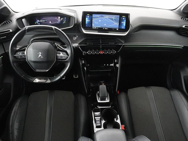 Peugeot e-208 EV GT 350 50 kWh | SOH 89,8% | Half leder | Camera | Carplay | Navigatie | Side Assist | Sportstoelen | Full LED | Parkeerhulp | DAB | Climate control | Bluetooth | Cruise control