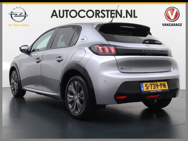 Peugeot e-208 EV 5Drs Allure Pack 50kWh SOH 90% 360°Camera Stoelverwarming 3D-Navi Ecc Pdc Apple Carplay Android Auto Keyless Cruise Control Regen-Lichtsensor Privacy Glas Lmv Led Lane Assist Isofix DAB Bluetooth