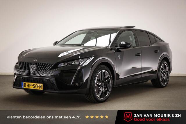 Peugeot e-408 GT 58 kWh | NIEUW | PANORAMADAK | STUURVERWARMING | MASSAGE | DAB | APPLE | 360 CAMERA
