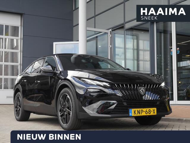 Peugeot e-408 GT 58 kWh | Stoel en stuurverwarming | Panoramadak | Focal audio | 360 graden camera | Adaptive cruise control | Draadloze telefoonlader | Warmtepomp | Nieuwe auto