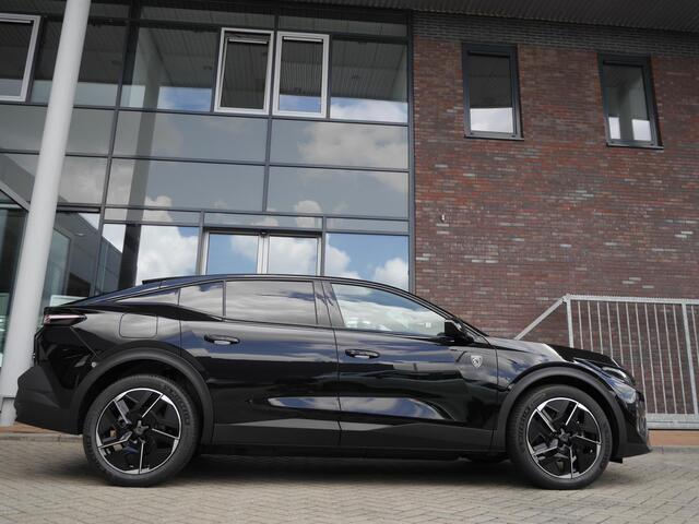 Peugeot e-408 GT 58 kWh | Stoel en stuurverwarming | Panoramadak | Focal audio | 360 graden camera | Adaptive cruise control | Draadloze telefoonlader | Warmtepomp | Nieuwe auto