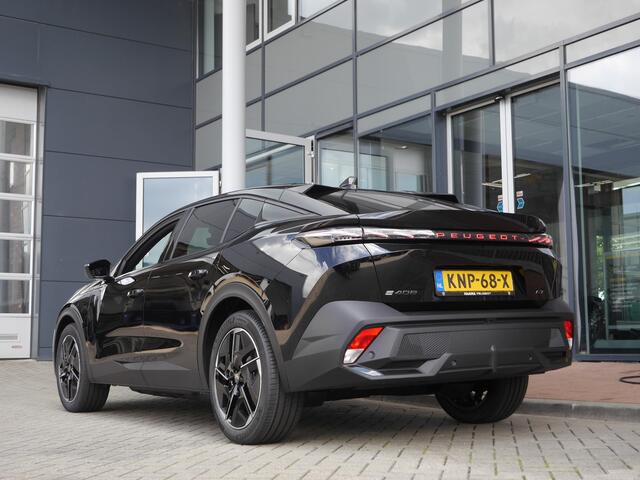 Peugeot e-408 GT 58 kWh | Stoel en stuurverwarming | Panoramadak | Focal audio | 360 graden camera | Adaptive cruise control | Draadloze telefoonlader | Warmtepomp | Nieuwe auto