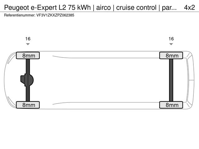 Peugeot e-Expert L2 75 kWh | airco | cruise control | parkeersensoren | Comfort tussenschot | rijklaarprijs