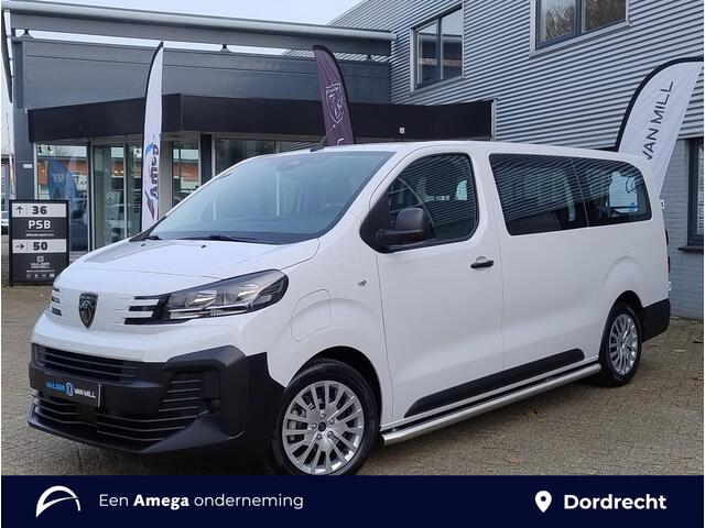 Peugeot e-Expert Combi L3 75 kWh 136pk | 9-persoons | 17 inch stalen velg met design dop | Sidebars | Trekhaak | van ¤63.276 voor ¤49.225 incl. BTW | Taxi ombouw mogelijk