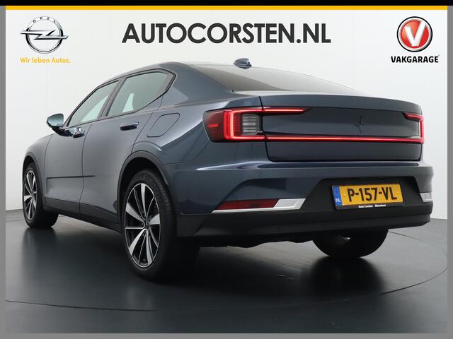 Polestar 2 AUT. 408 pk Long Range Dual Motor 78kWh Panorama-Dak Harman&Kardon® Electr.Stoelen Verwarmd+Achterbank+Stuur Adaptive-Cruise Carplay Android 360°Camera 19"Lmv Led-Adaptief WiFi PDC Park-Assist System-Home-Link Elektr.A.Klep Google Maps ECC Apps Verkeersbo
