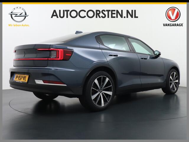 Polestar 2 AUT. 408 pk Long Range Dual Motor 78kWh Panorama-Dak Harman&Kardon® Electr.Stoelen Verwarmd+Achterbank+Stuur Adaptive-Cruise Carplay Android 360°Camera 19"Lmv Led-Adaptief WiFi PDC Park-Assist System-Home-Link Elektr.A.Klep Google Maps ECC Apps Verkeersbo