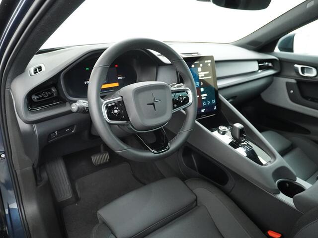 Polestar 2 AUT. 408 pk Long Range Dual Motor 78kWh Panorama-Dak Harman&Kardon® Electr.Stoelen Verwarmd+Achterbank+Stuur Adaptive-Cruise Carplay Android 360°Camera 19"Lmv Led-Adaptief WiFi PDC Park-Assist System-Home-Link Elektr.A.Klep Google Maps ECC Apps Verkeersbo