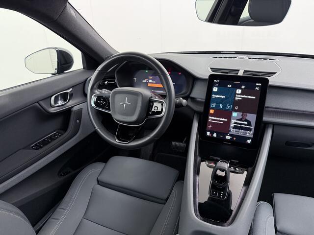 Polestar 2 AUT. 408 pk 0-100 4,7Sec AWD Long Range Dual Motor 78kWh Pano-Dak Electr.Stoelen+Geheugen+Verwarmd+Achterbank+Stuur Adaptive-Cruise Carplay Android 360°Camera 20"Lmv Led-Adaptief WiFi PDC Park-Assist System-Home-Link Elektr.A.Klep Google Maps ECC Apps SOH